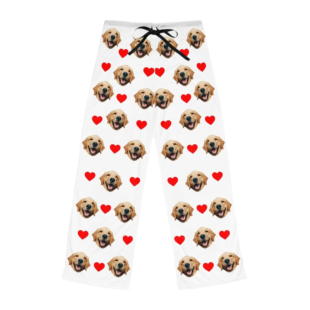 Custom Dog Face Pajama With Hearts