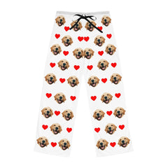 Custom Dog Face Pajama With Hearts