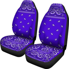 Blue Bandana Car Seat Covers