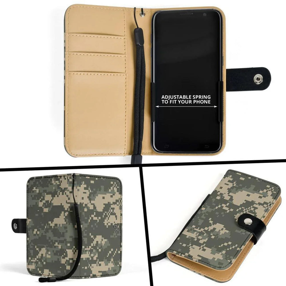 Camo Pattern Phone Wallet Case
