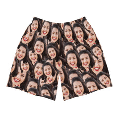 Crazy Faces Men's Athletic Shorts