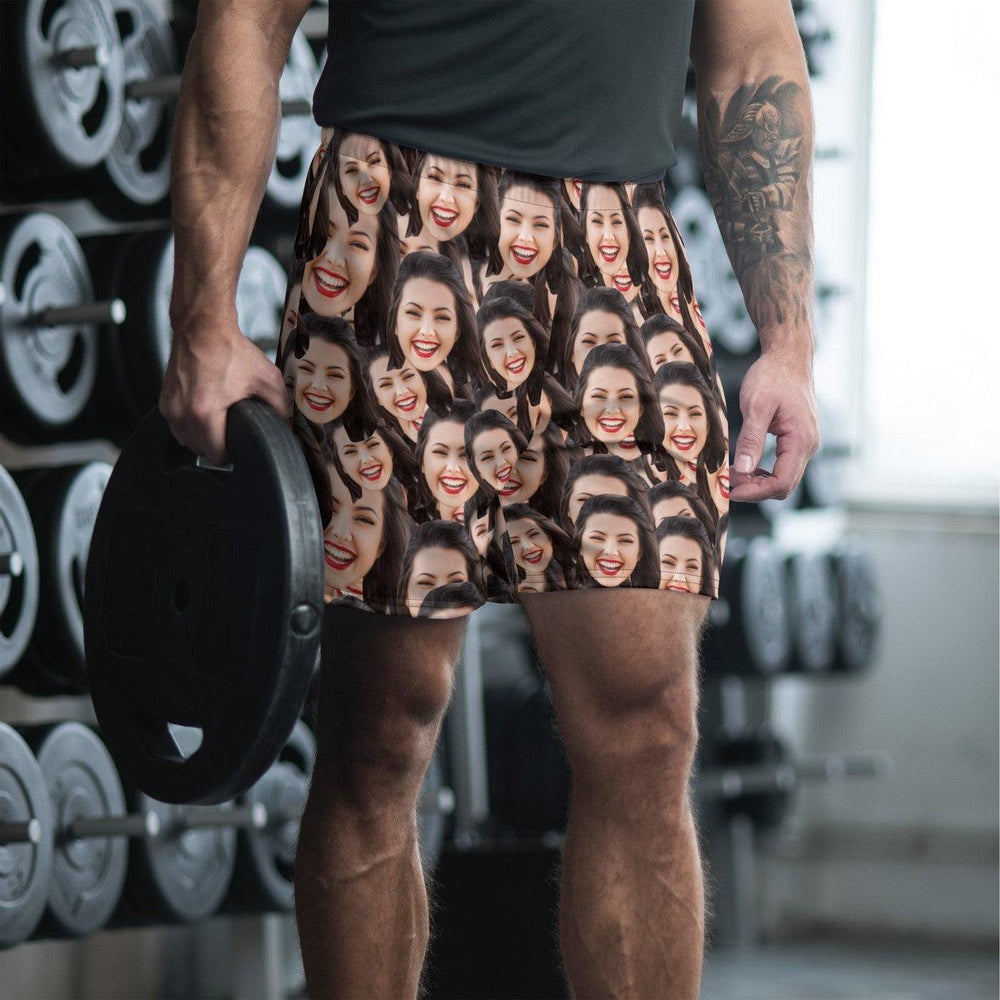 Crazy Faces Men's Athletic Shorts