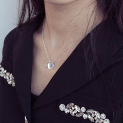 Custom Oval Disc Necklace