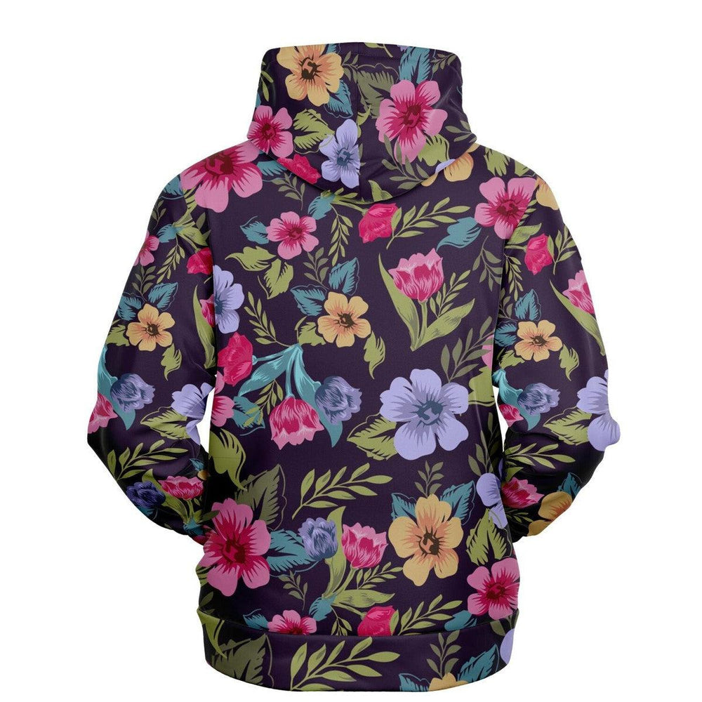 Floral Pattern Unisex Hoodie