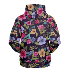 Floral Pattern Unisex Hoodie