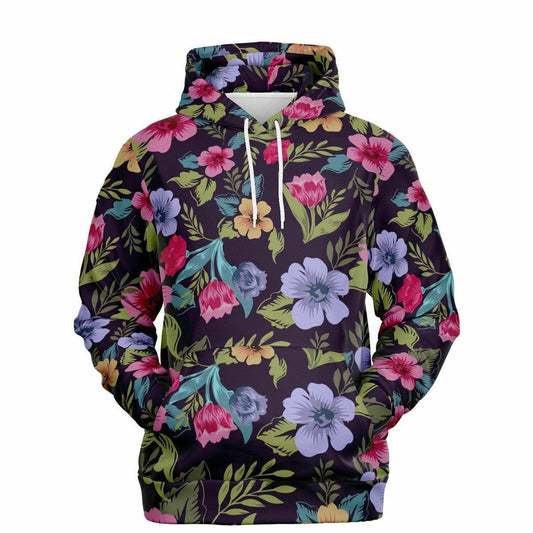 Floral Pattern Unisex Hoodie