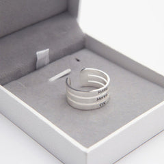 Personalized Stackable Name Ring