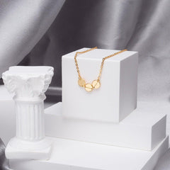 Personalized Tiny Disc Chain Choker