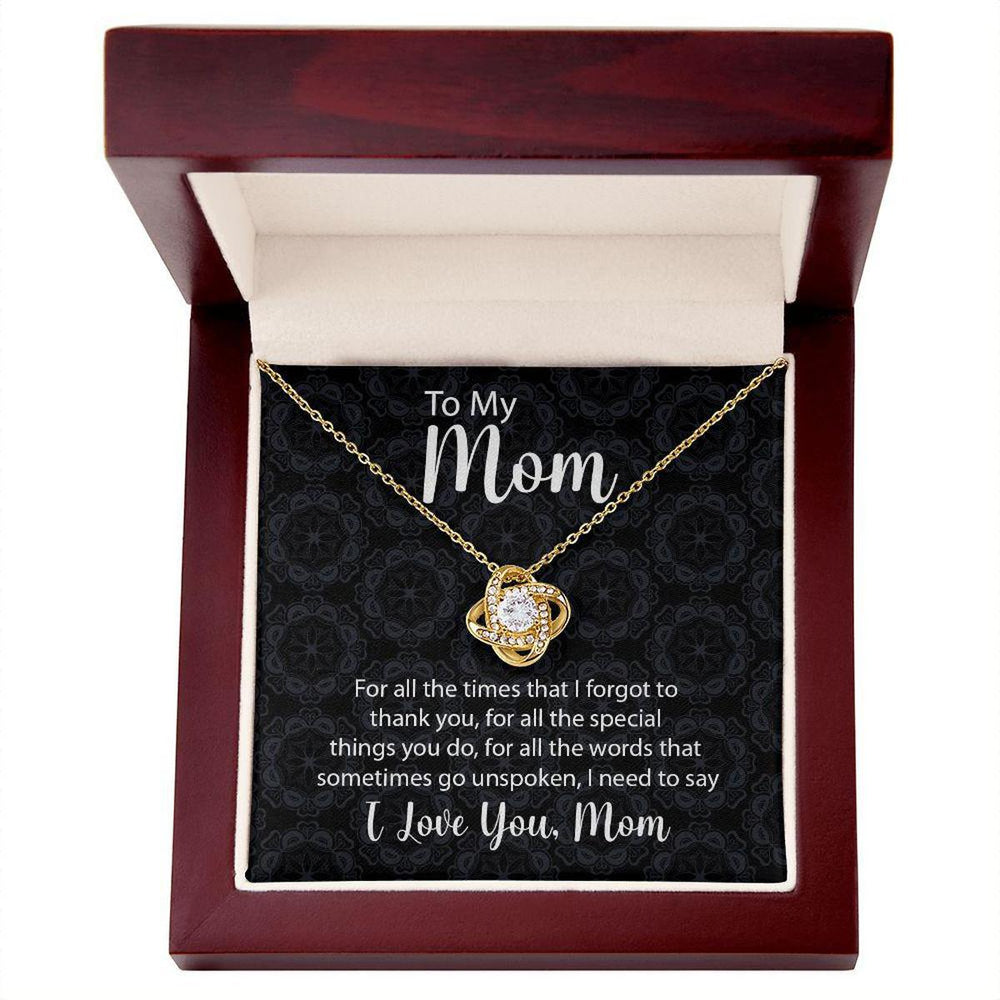 Love Knot Necklace A Heartfelt Thank You To Mom for Every Little Thing