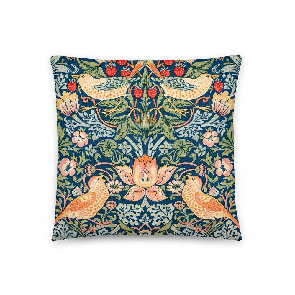 William Morris Strawberry Thief Pattern Pillow