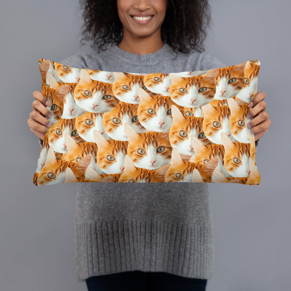 Custom Cat Faces Pillow