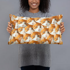 Custom Cat Faces Pillow