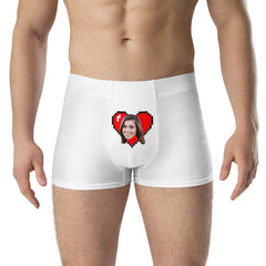 Personalized Face Heart Boxers