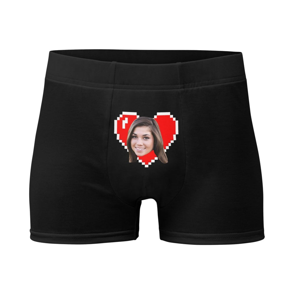 Personalized Face Heart Boxers