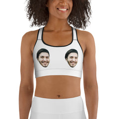 Personalized Faces Sports Bra