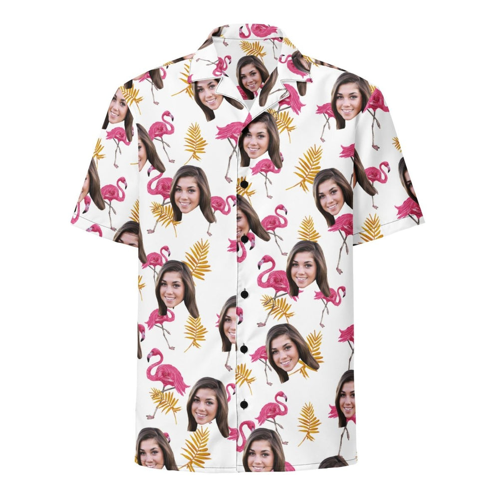 Custom Hawaiian Shirt Flamingo All Over Print Faces Shirt