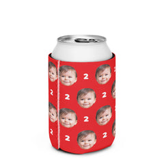 Baby Face Birthday Can Cooler