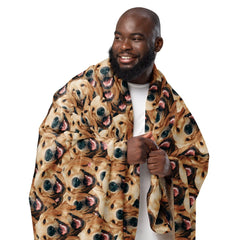 Crazy Dog Faces Blanket