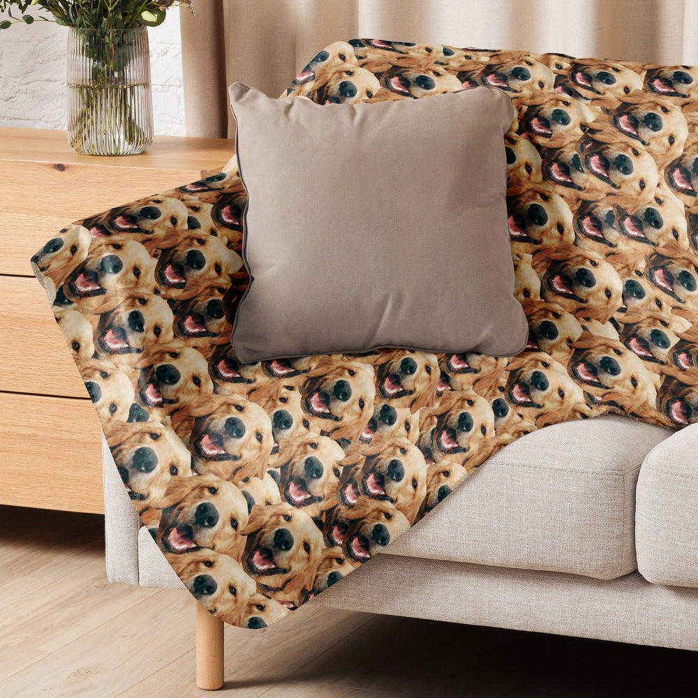 Crazy Dog Faces Blanket