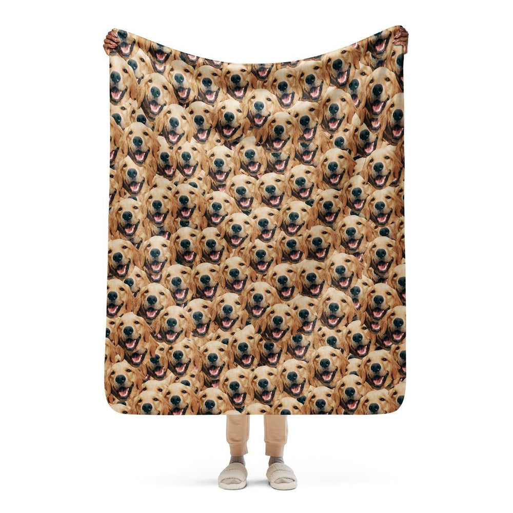Crazy Dog Faces Blanket