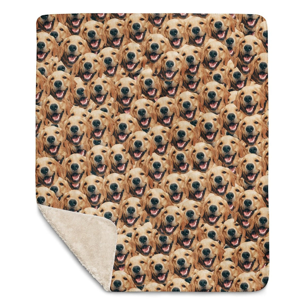 Crazy Dog Faces Blanket