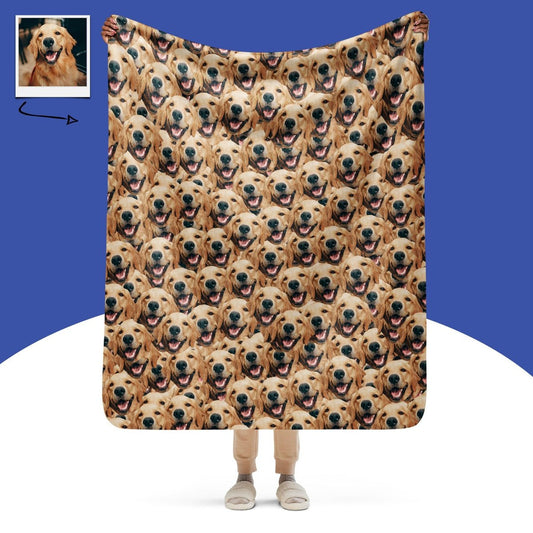 Crazy Dog Faces Blanket