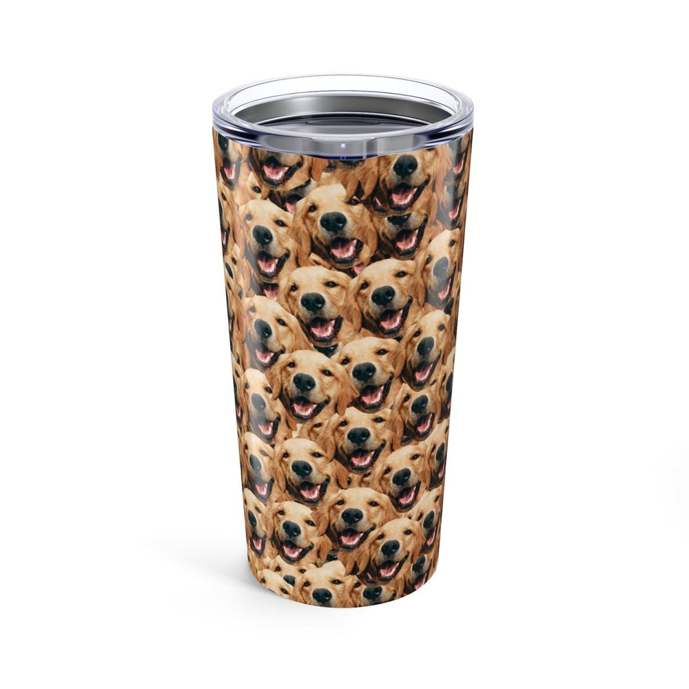 Crazy Dog Faces Tumbler