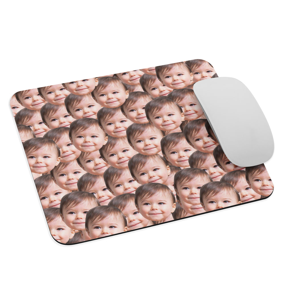 Crazy Faces Baby Photo Mouse Pad