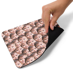 Crazy Faces Baby Photo Mouse Pad