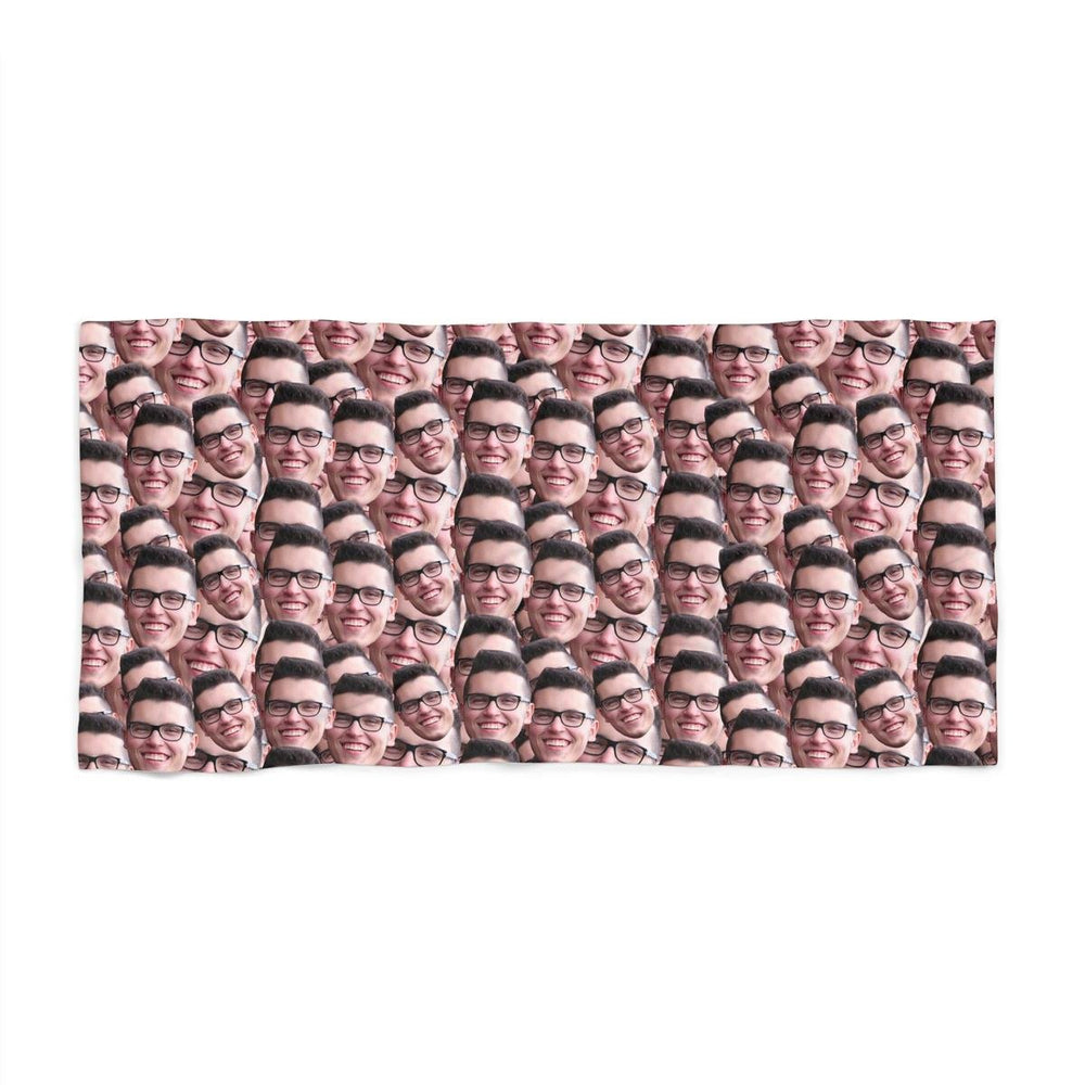Crazy Faces Beach Towel