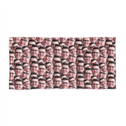 Crazy Faces Beach Towel