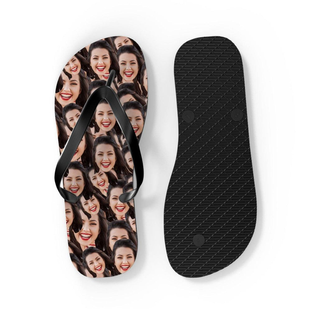 Crazy Faces Flip Flops