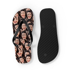 Crazy Faces Flip Flops
