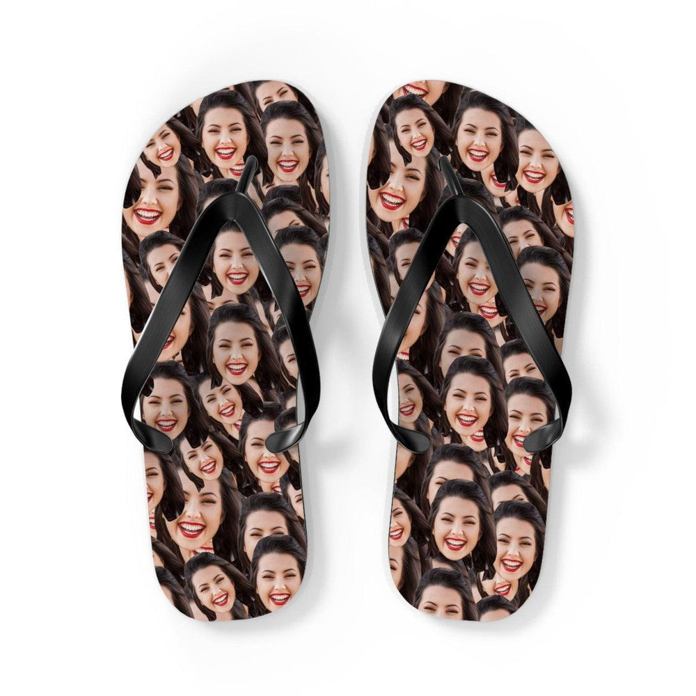 Crazy Faces Flip Flops