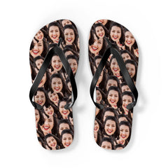 Crazy Faces Flip Flops
