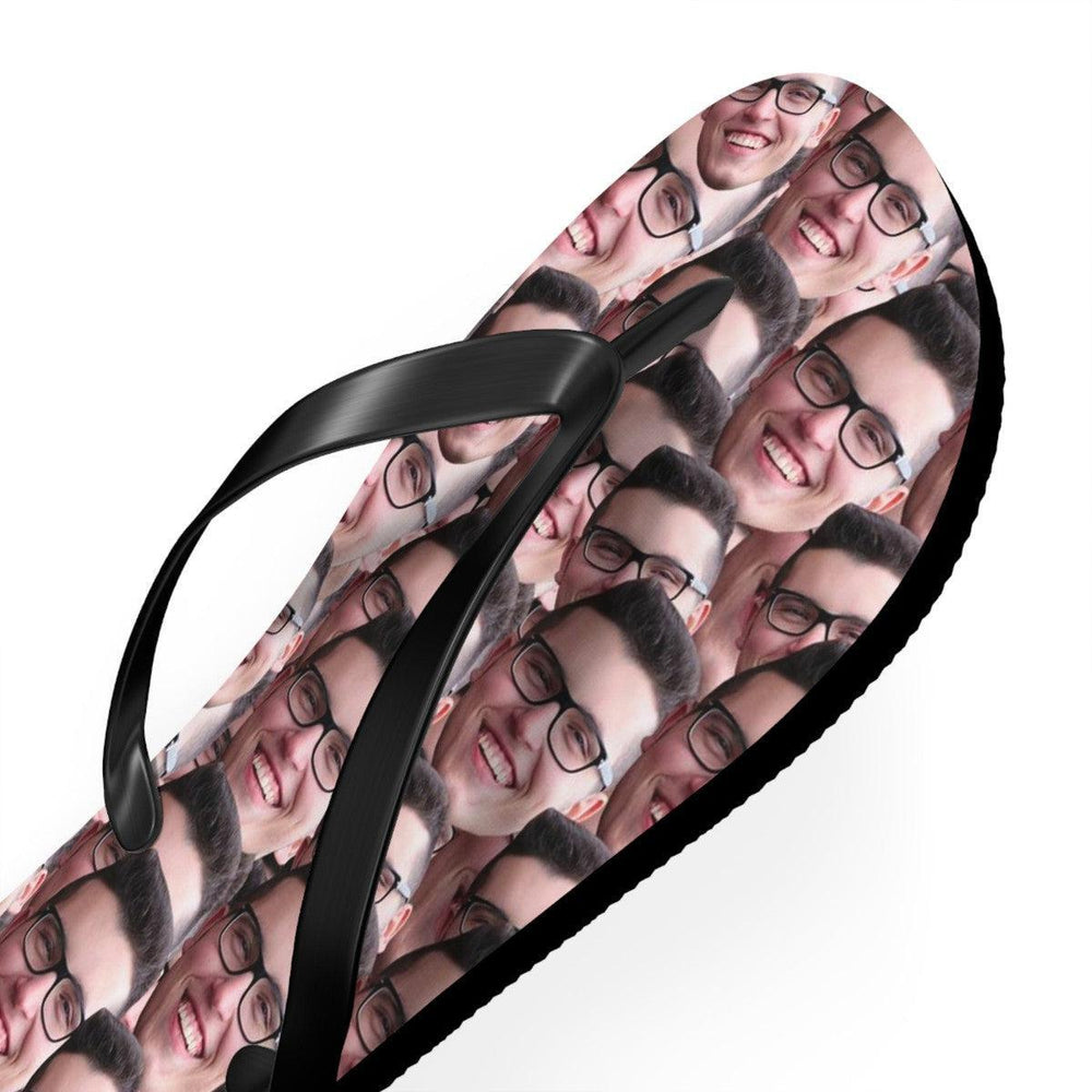 Crazy Faces Flip Flops