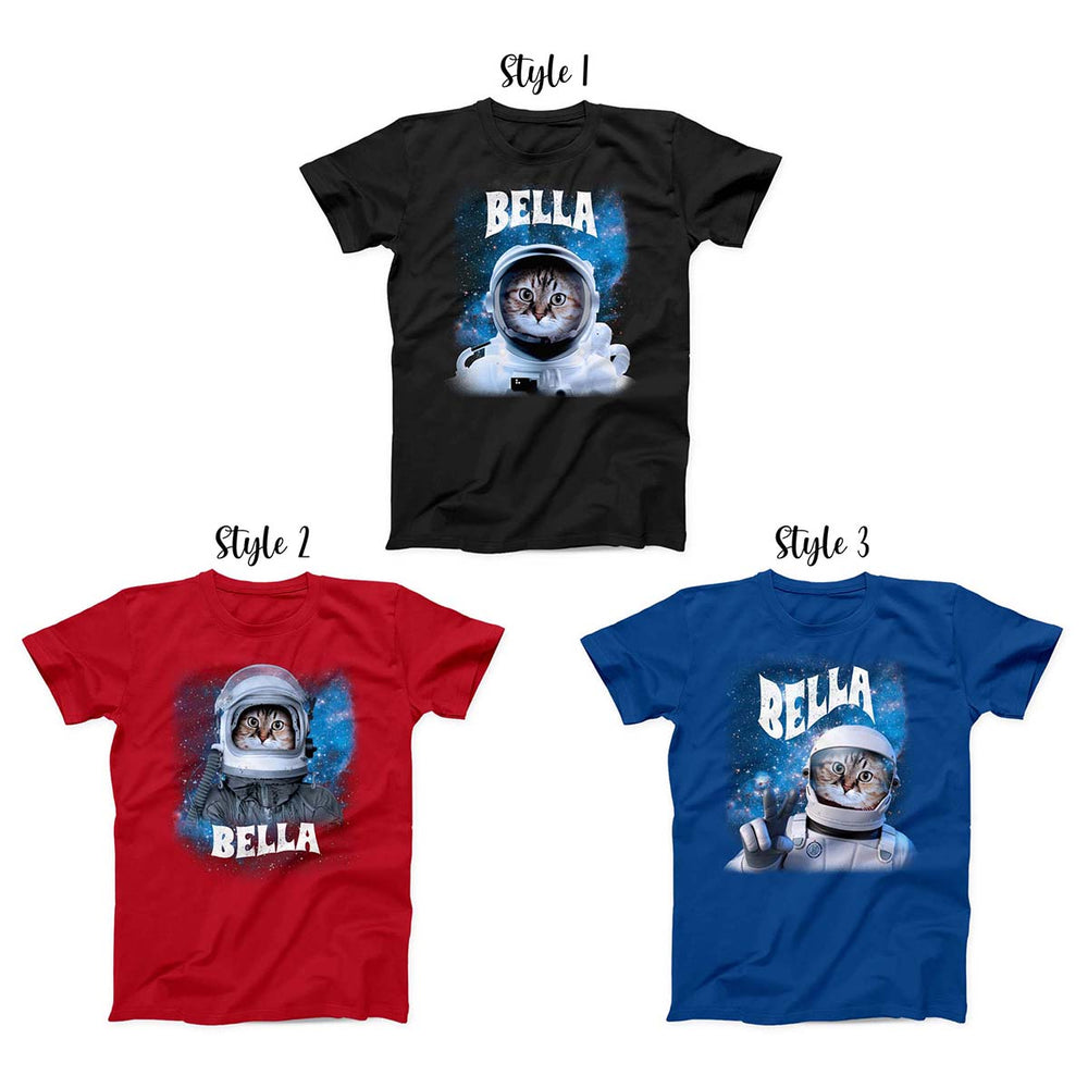 Astronaut Cat In Space T-shirt