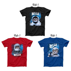 Astronaut Cat In Space T-shirt