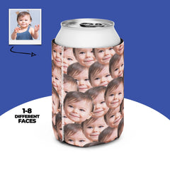 Custom Baby Face Can Cooler