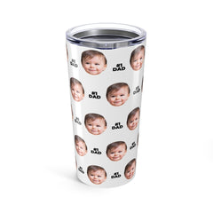 Custom Baby Face Dad Tumbler