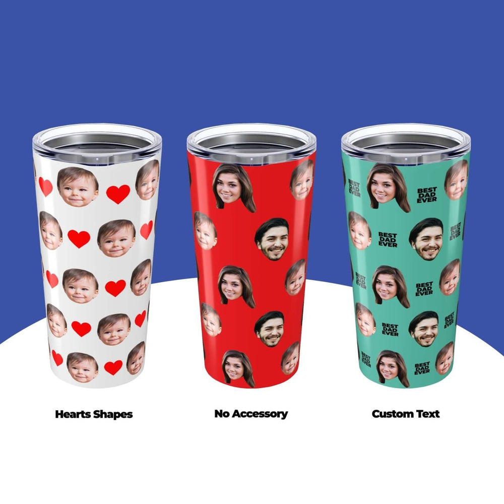 Custom Baby Face Dad Tumbler
