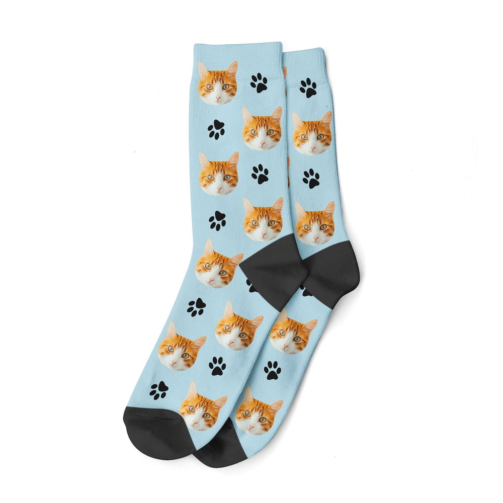 Custom Cat Face Socks