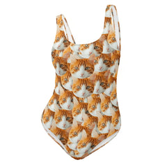 Custom Cat Face Swimsuit