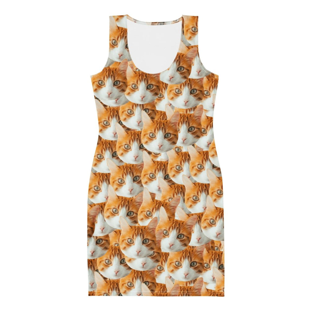 Custom Cat Faces Bodycon Dress