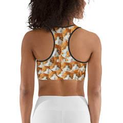 Custom Cat Faces Sports Bra