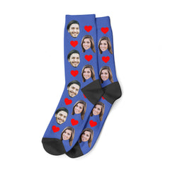 Custom Couple Face Socks