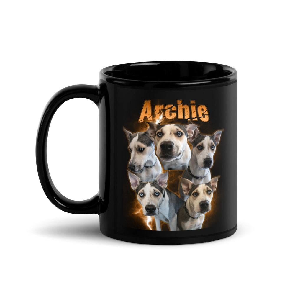 Custom Dog Bootleg Style Photo Collage Mug