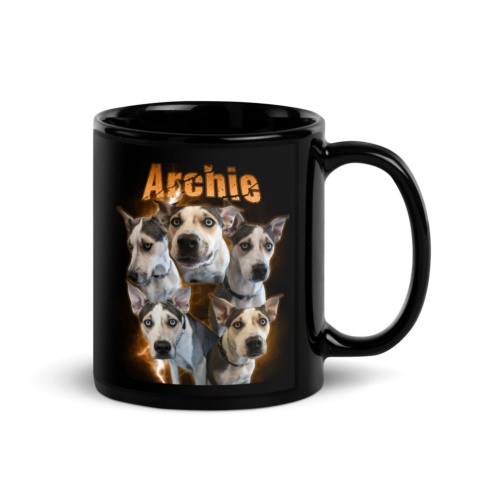 Custom Dog Bootleg Style Photo Collage Mug