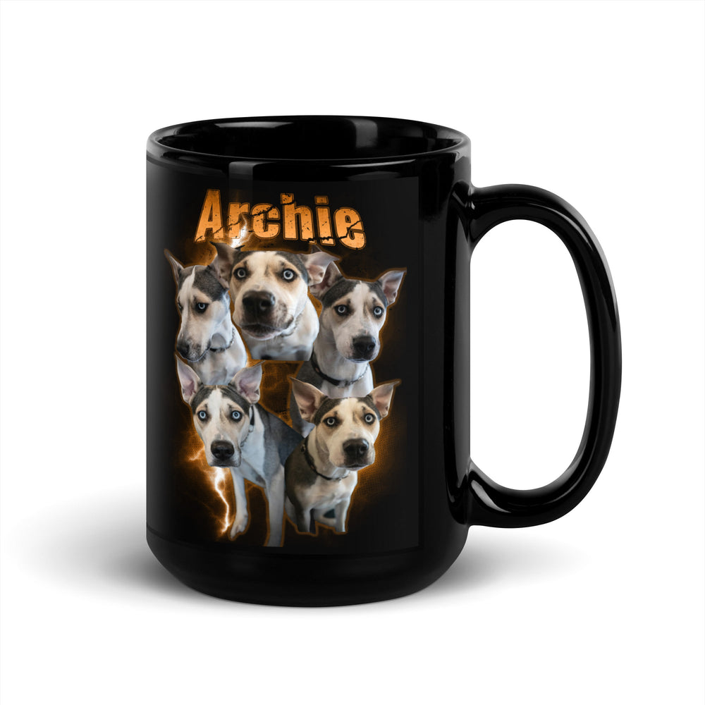 Custom Dog Bootleg Style Photo Collage Mug