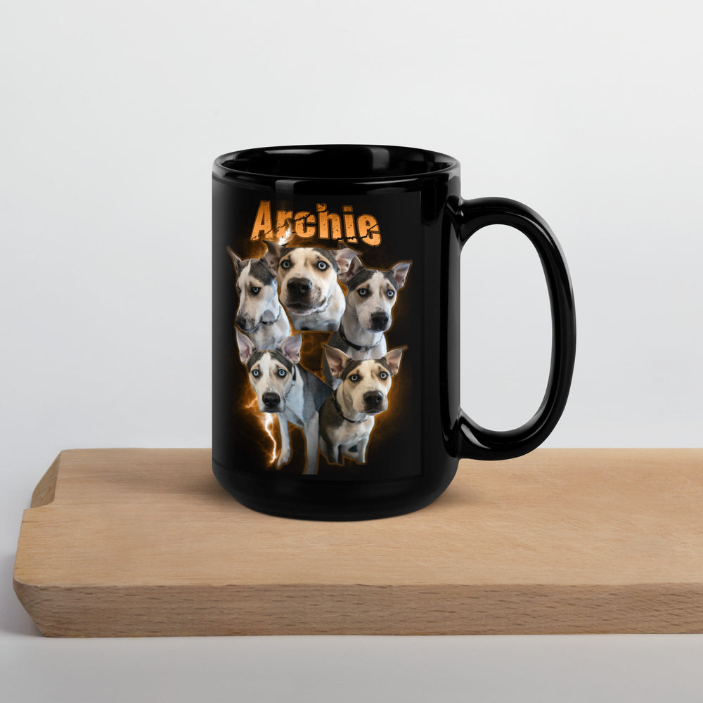 Custom Dog Bootleg Style Photo Collage Mug
